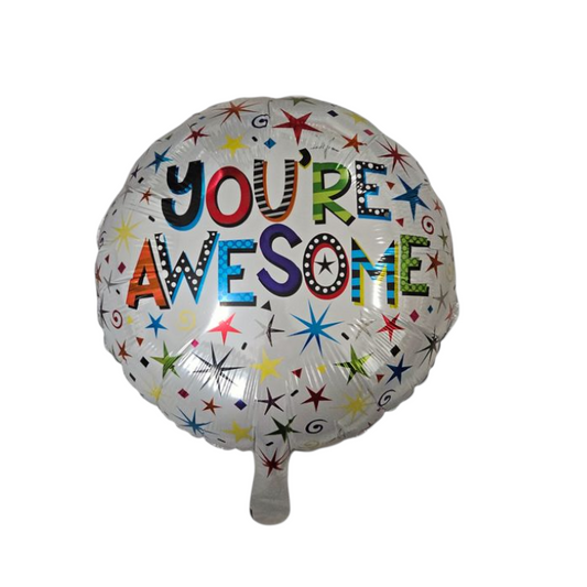 You're Awesome Round Foil Balloon 18"