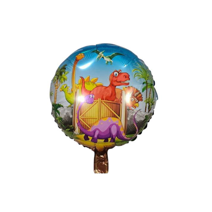 Dinosaur Round Foil Balloon 18"