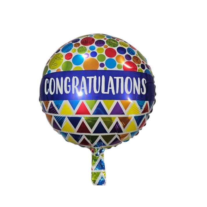 Congratulations Round Foil Balloon 18"