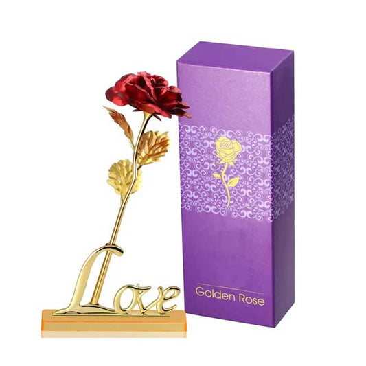 Red Artificial Metal Flower