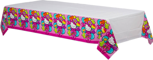 Hello Kitty Rainbow Plastic Table Cover