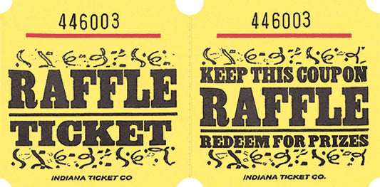 Yellow Raffle Tickets