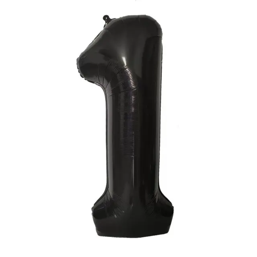 Black Number 1 Foil Balloon 40-inch