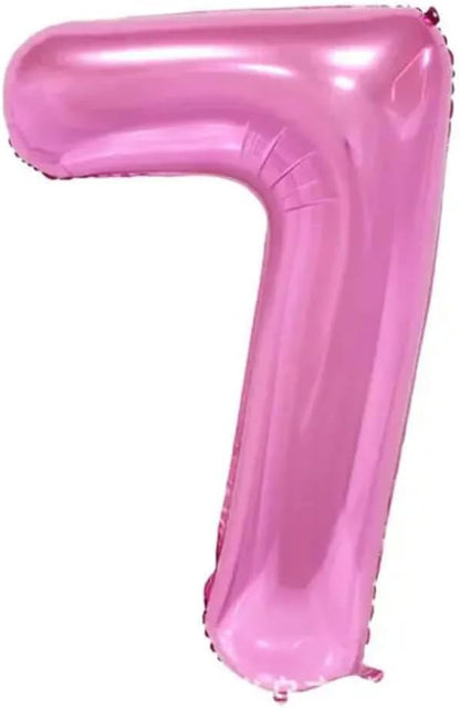 Pink Number Foil Balloon - 32in