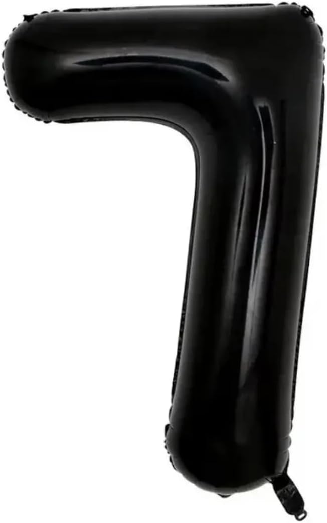 Black Number Foil Balloon - 40in