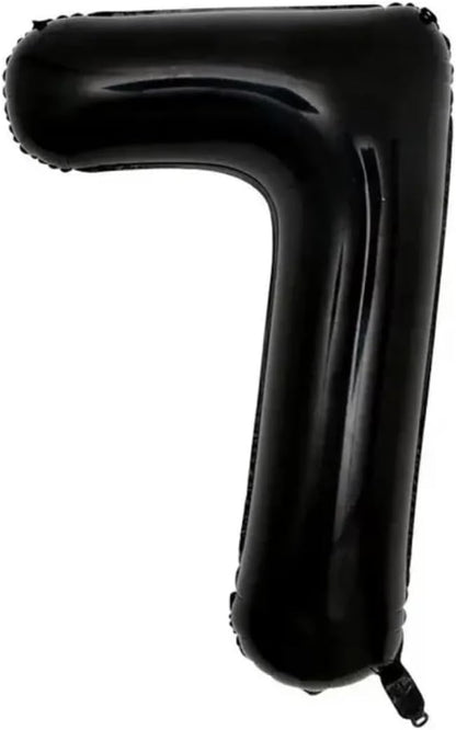 Black Number Foil Balloon - 40in