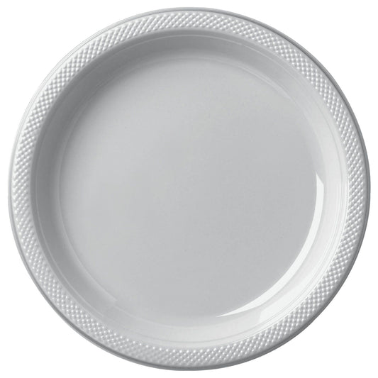 White Plastic Plates 7" - 20 ct