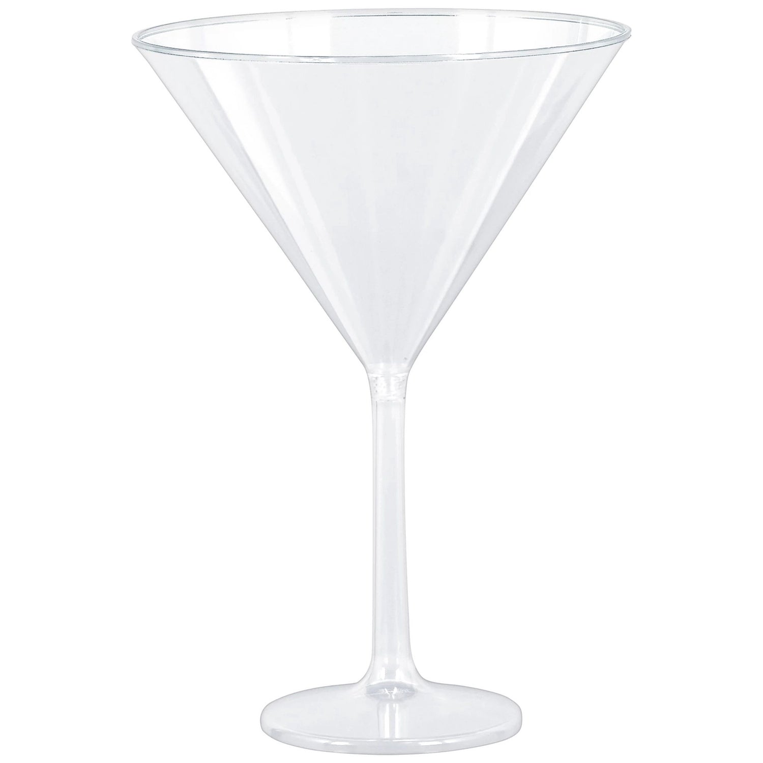 Jumbo Clear Plastic Martini Glasses 
