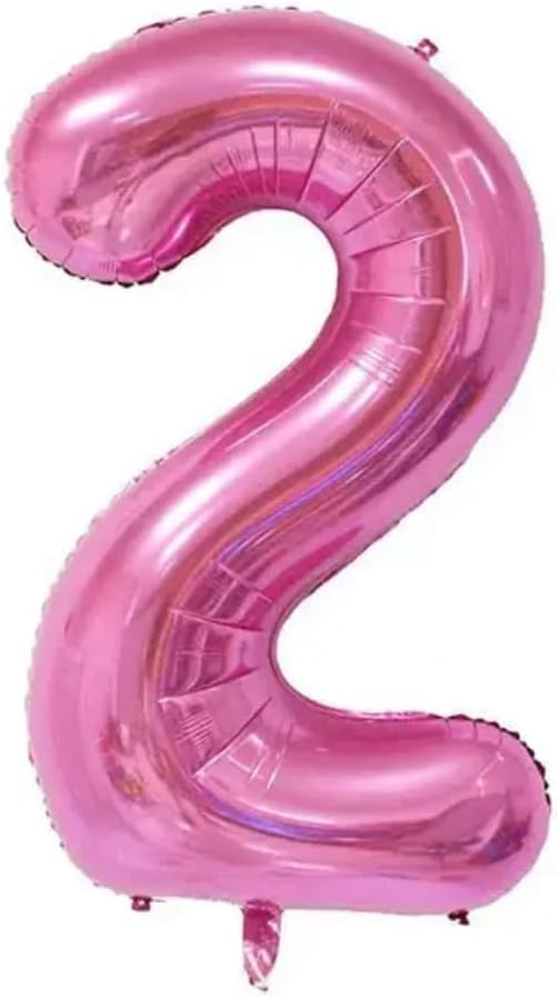 Pink Number Foil Balloon - 32in