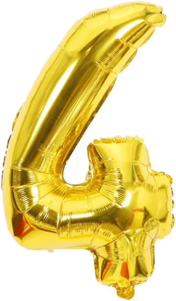 Gold Number Foil Balloon - 16in