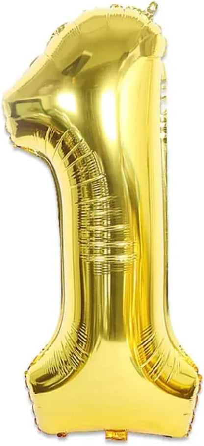 Gold Number Foil Balloon - 16in
