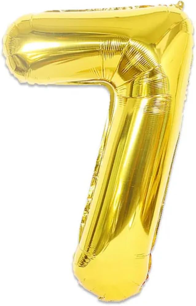 Gold Number Foil Balloon - 16in