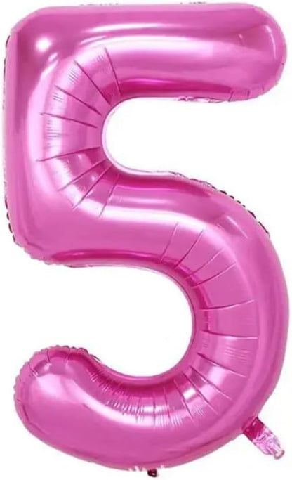 Pink Number Foil Balloon - 32in