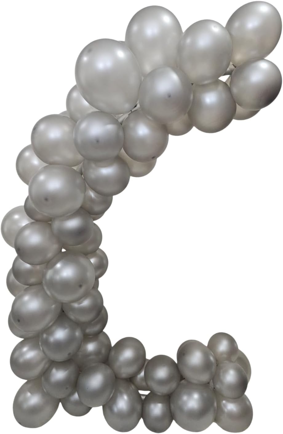 Pearl Silver Latex Balloons