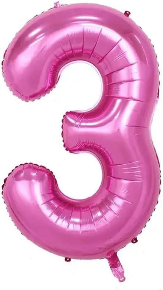 Pink Number Foil Balloon - 32in