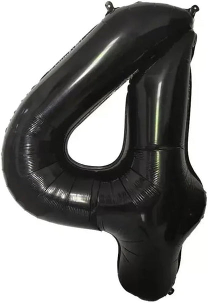Black Number Foil Balloon - 40in