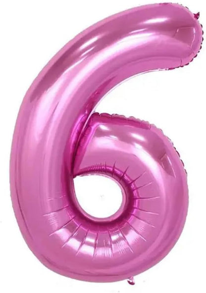 Pink Number Foil Balloon - 32in