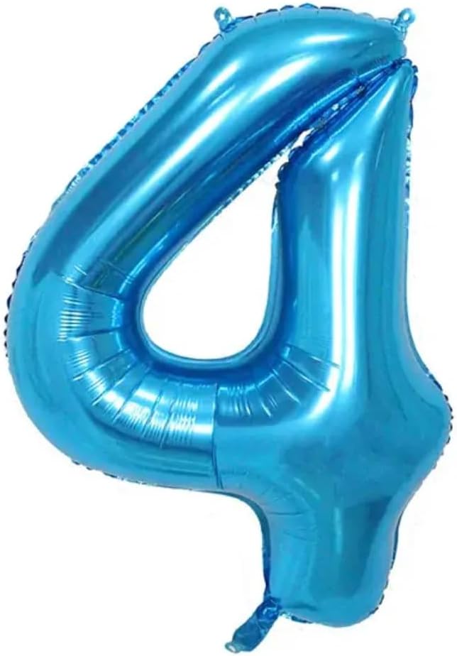Blue Number Foil Balloon - 16in