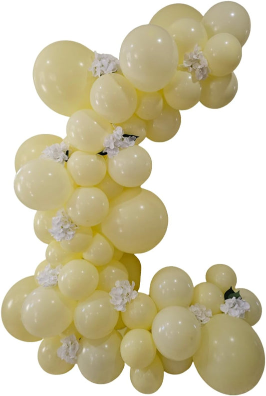 Macaron Yellow Latex Balloons