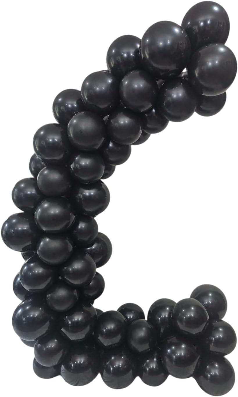 Matte Black Latex Balloons