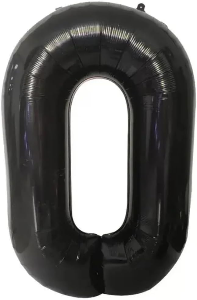Black Number Foil Balloon - 40in