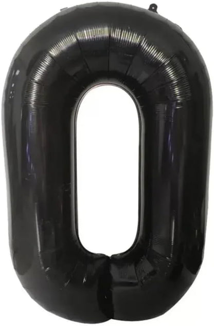 Black Number Foil Balloon - 40in