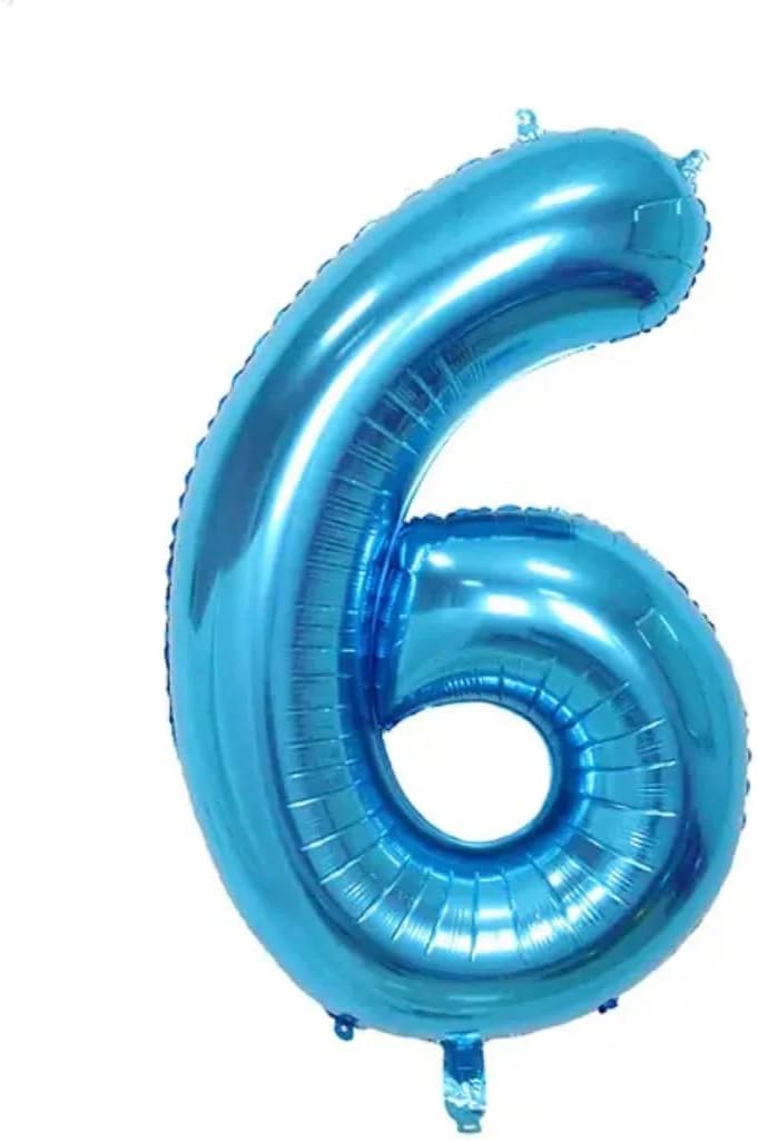 Blue Number Foil Balloon - 16in