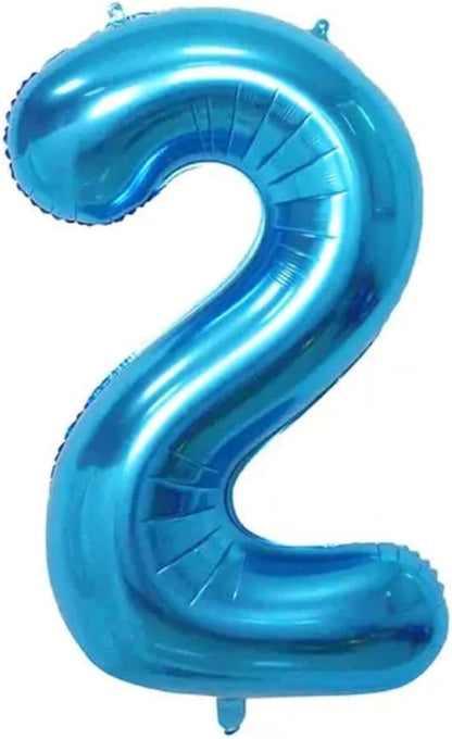 Blue Number Foil Balloon - 16in