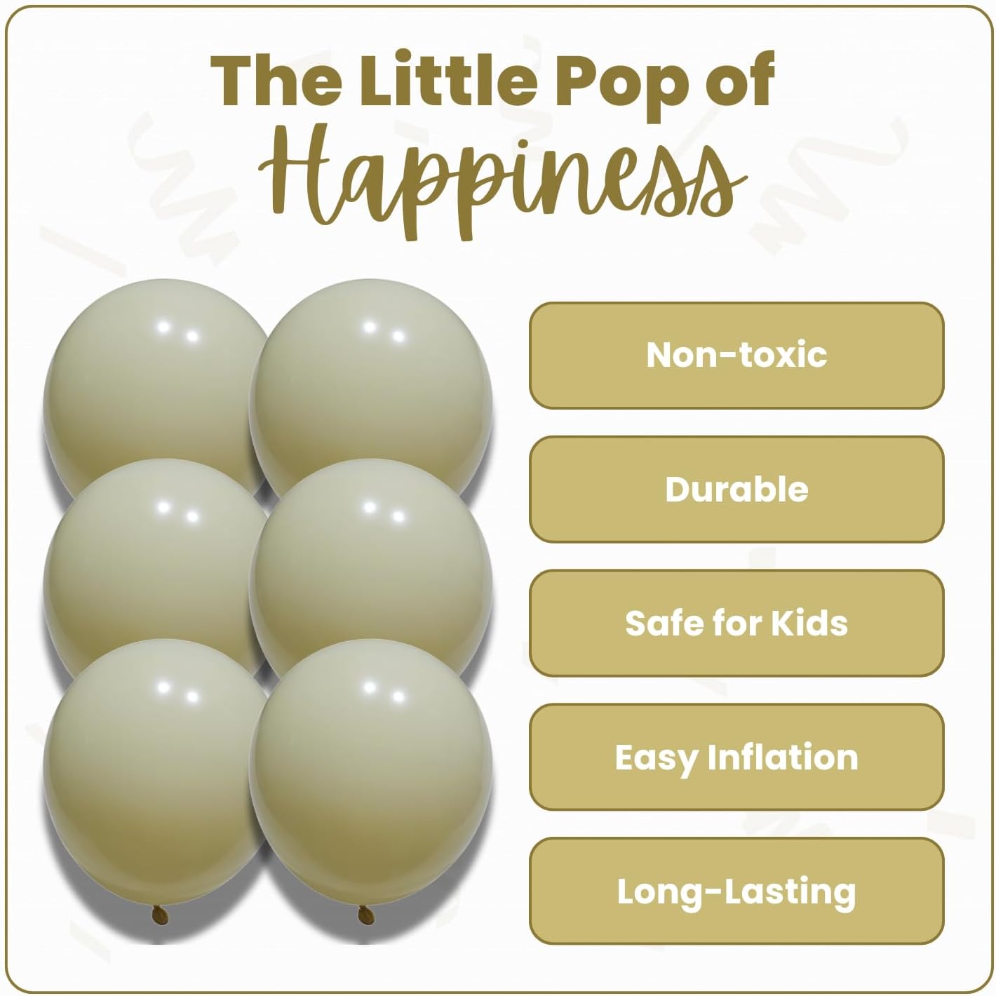 Macaron Yellow Latex Balloons