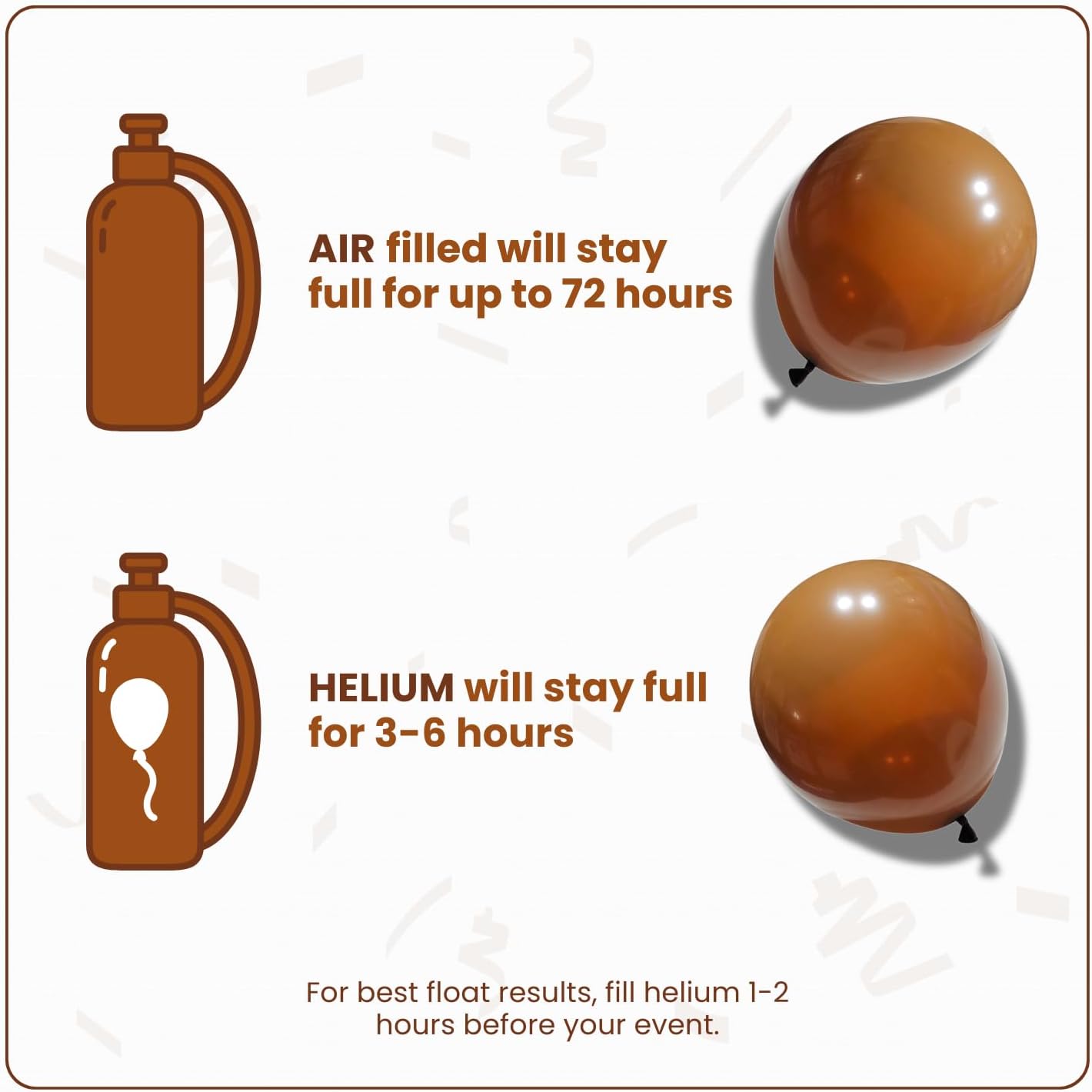 Retro Cocoa Latex Balloons