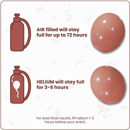 Retro Bean Paste Latex Balloons