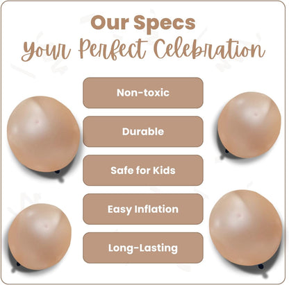 Pearl Champagne Latex Balloons