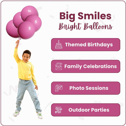 Retro Rose Latex Balloons