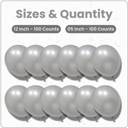 Pearl White Latex Balloons