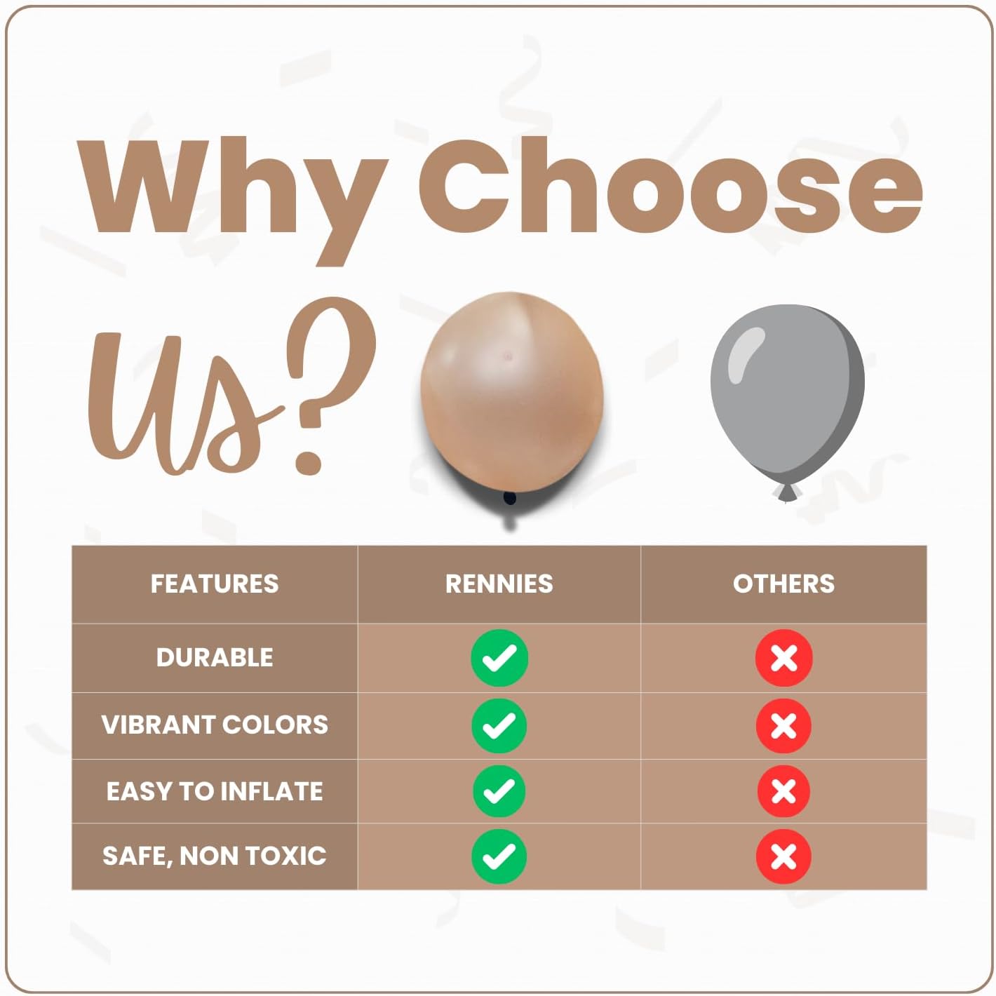 Pearl Champagne Latex Balloons