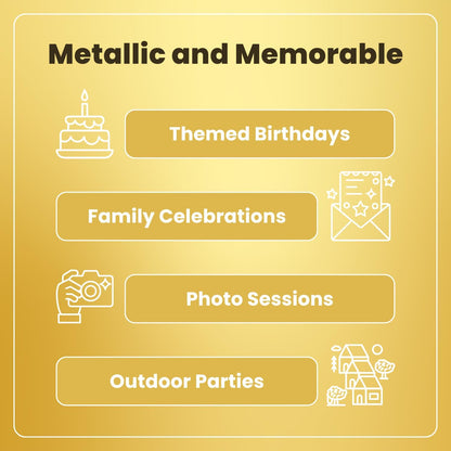 Metallic Gold Latex Balloons