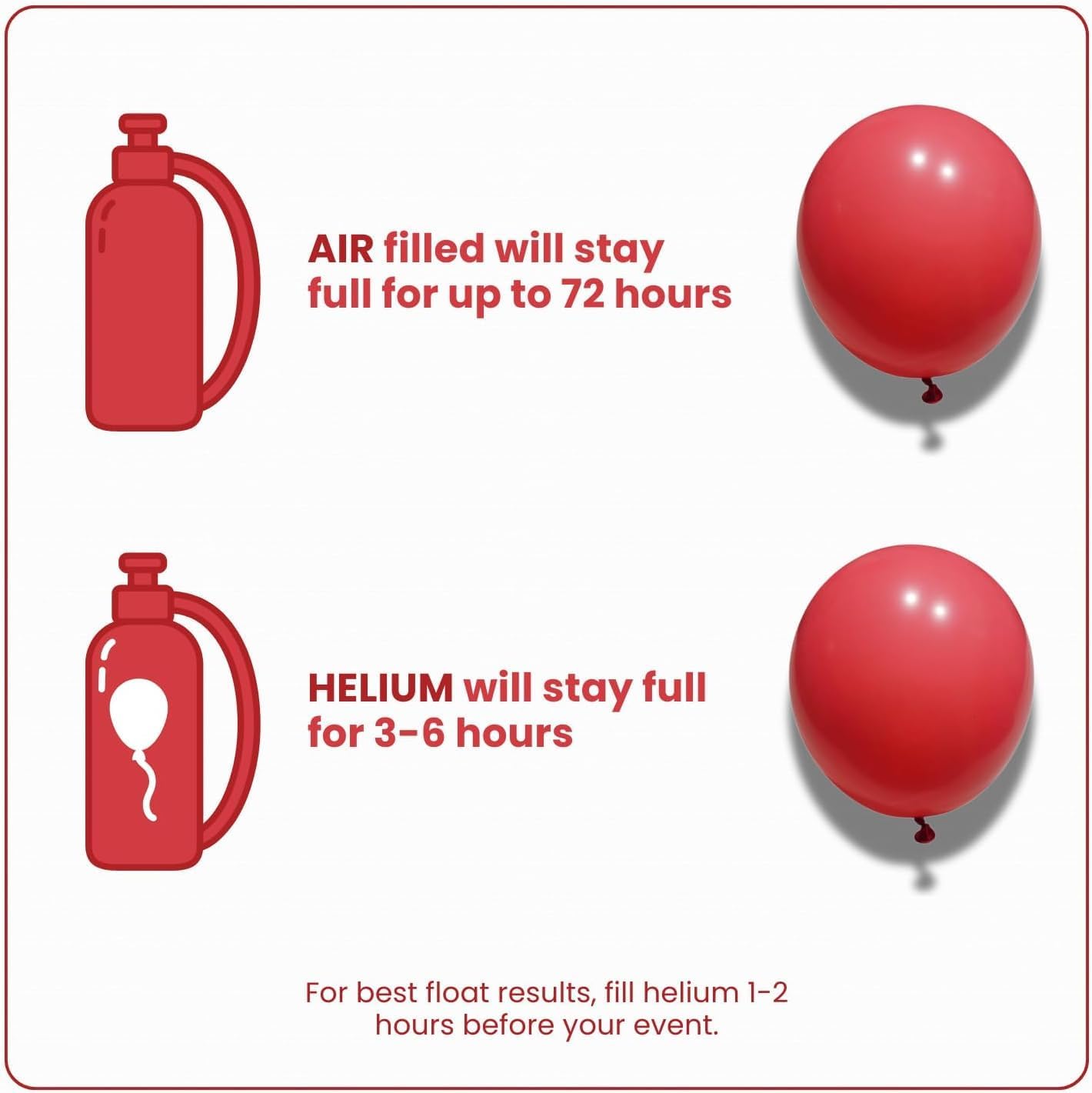 Macaron Red Latex Balloons