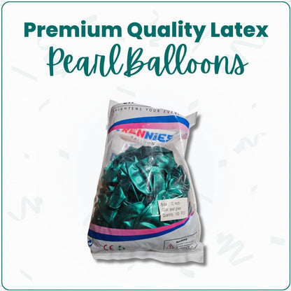 Pearl Green Latex Balloons