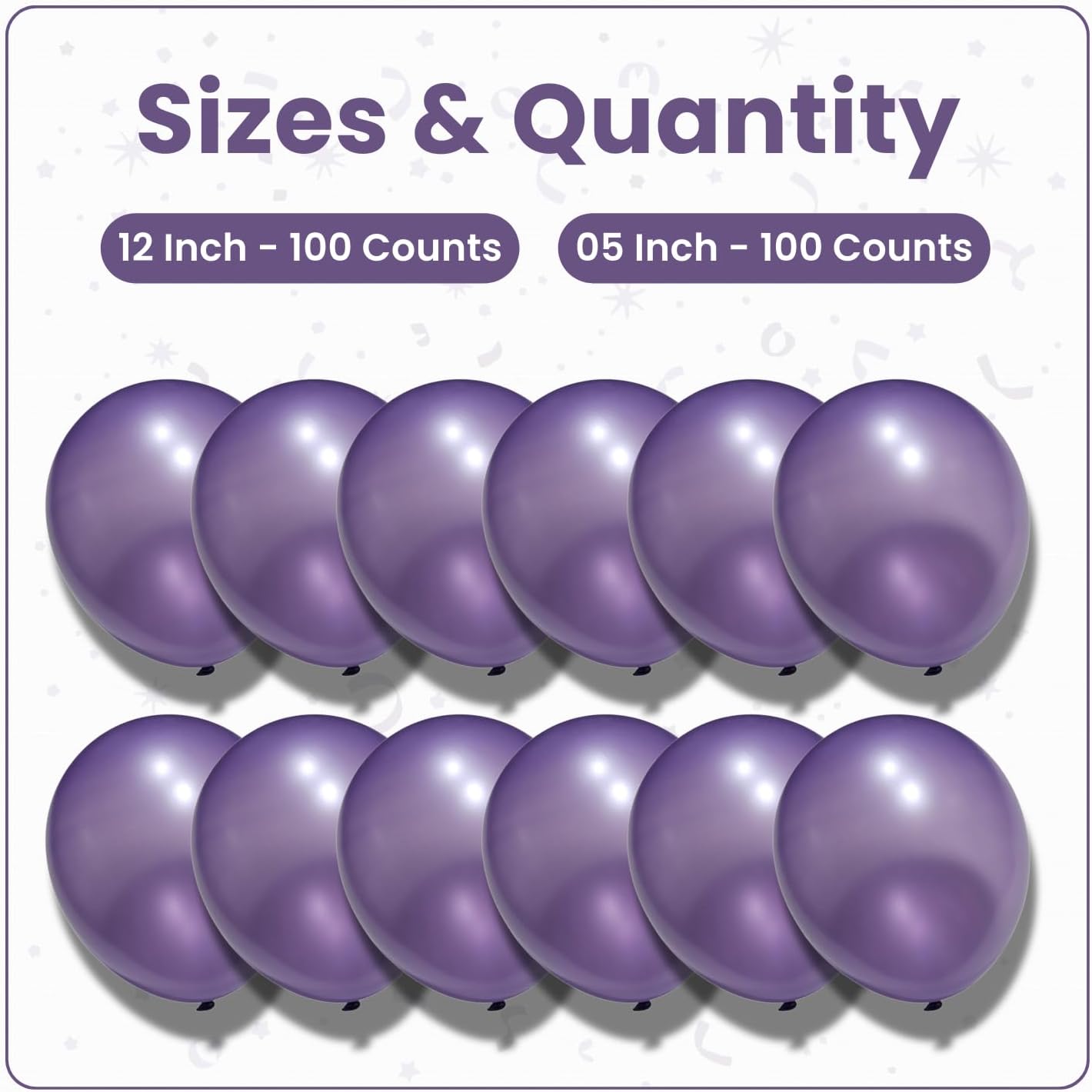 Pearl Purple Latex Balloons