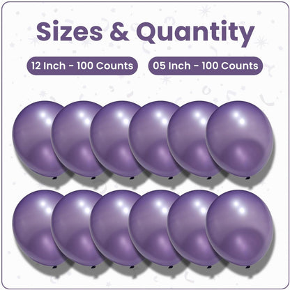 Pearl Purple Latex Balloons