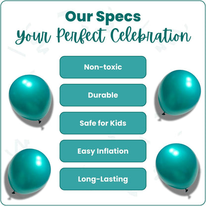 Pearl Green Latex Balloons