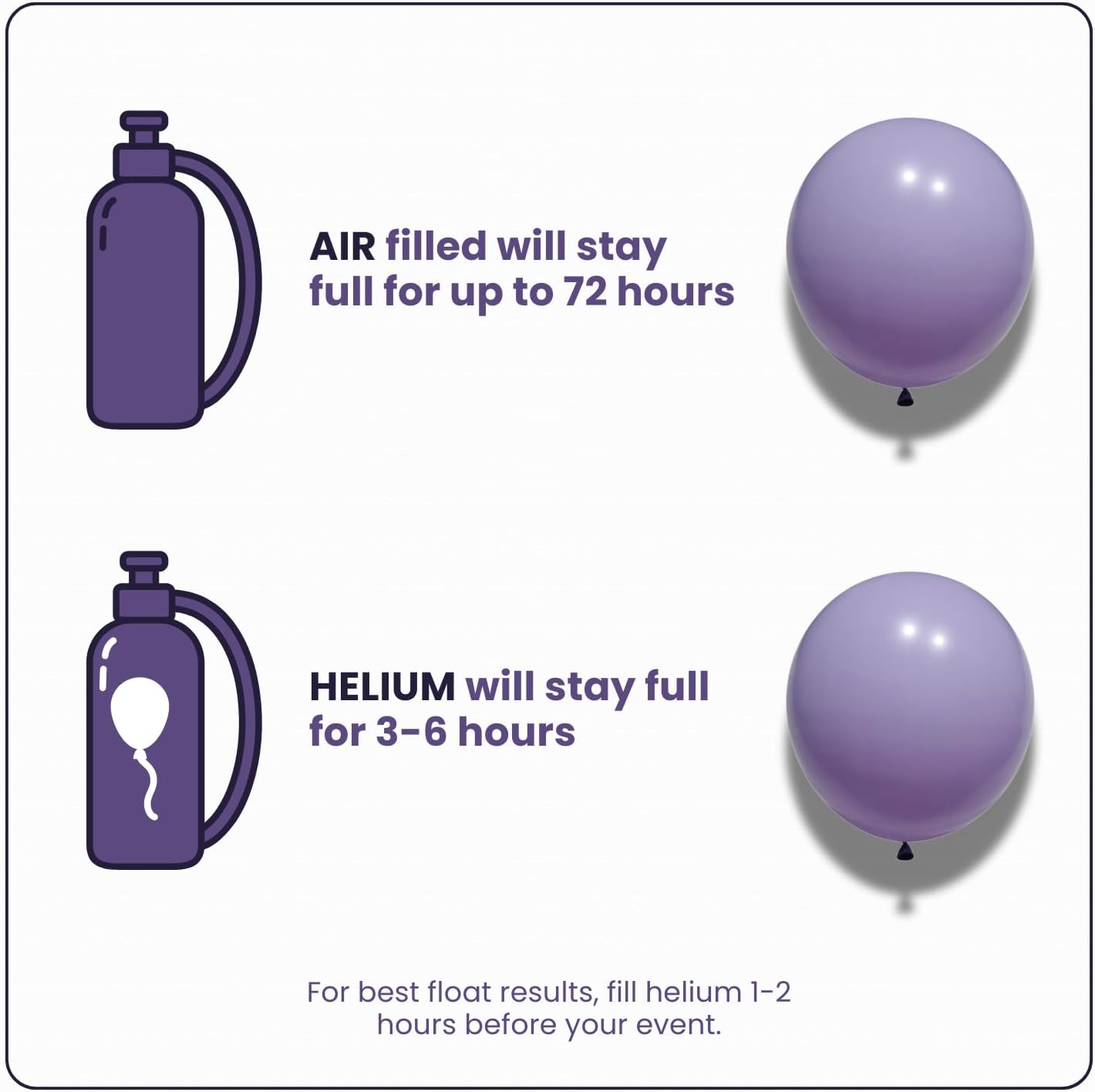 Macaron Purple Latex Balloons