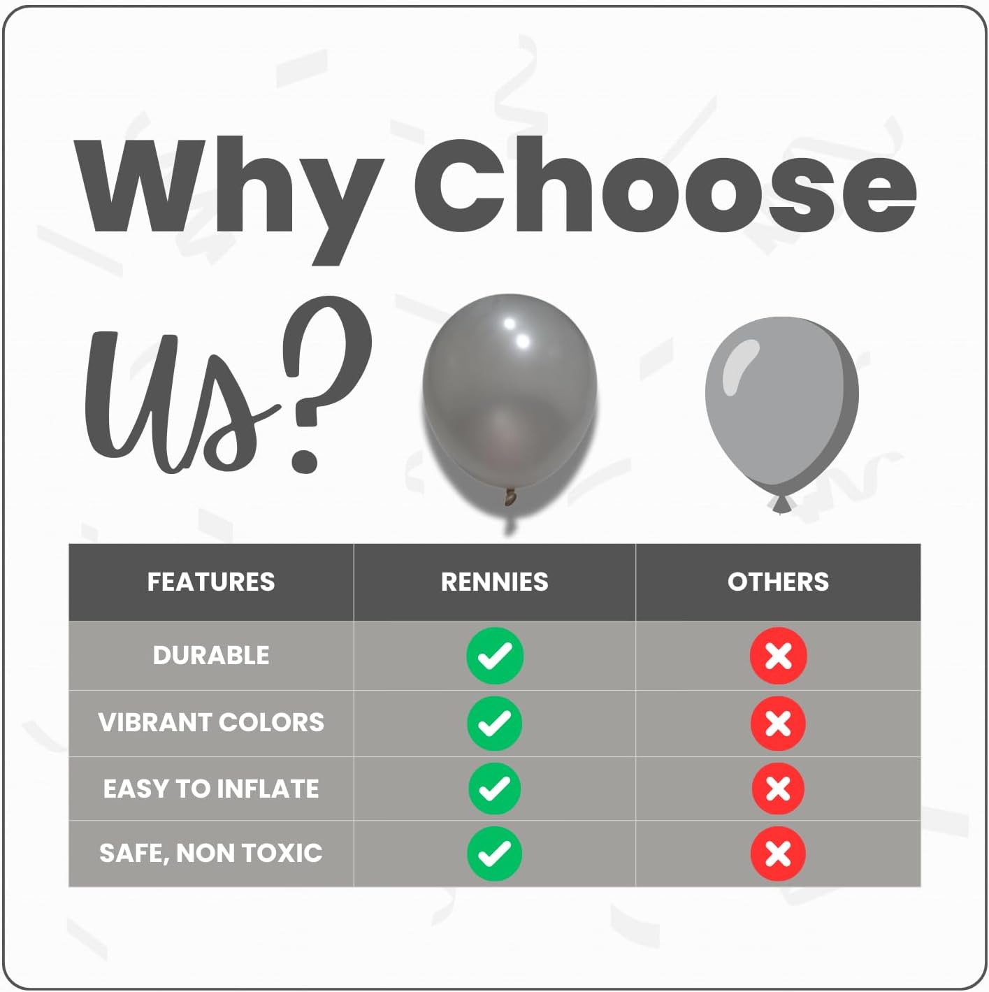 Pearl Silver Latex Balloons