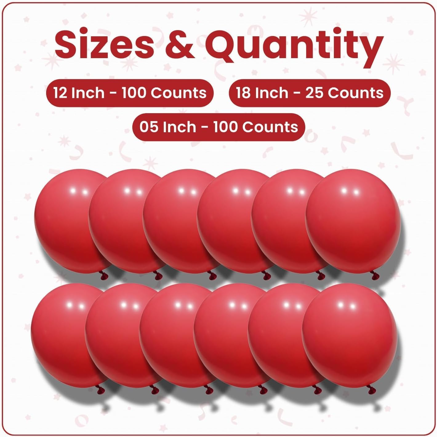 Macaron Red Latex Balloons