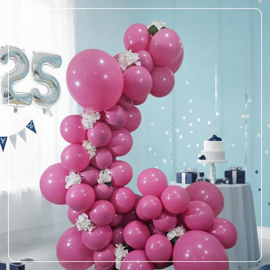 Retro Rose Latex Balloons