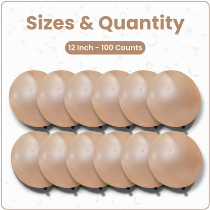 Pearl Champagne Latex Balloons