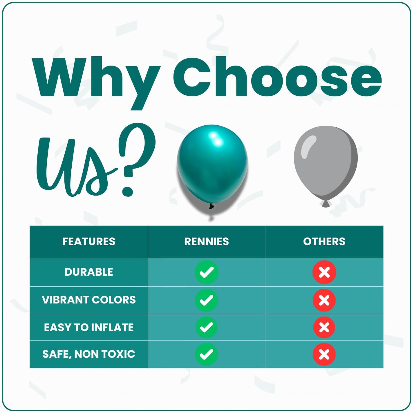 Pearl Green Latex Balloons