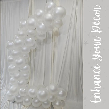 Pearl White Latex Balloons