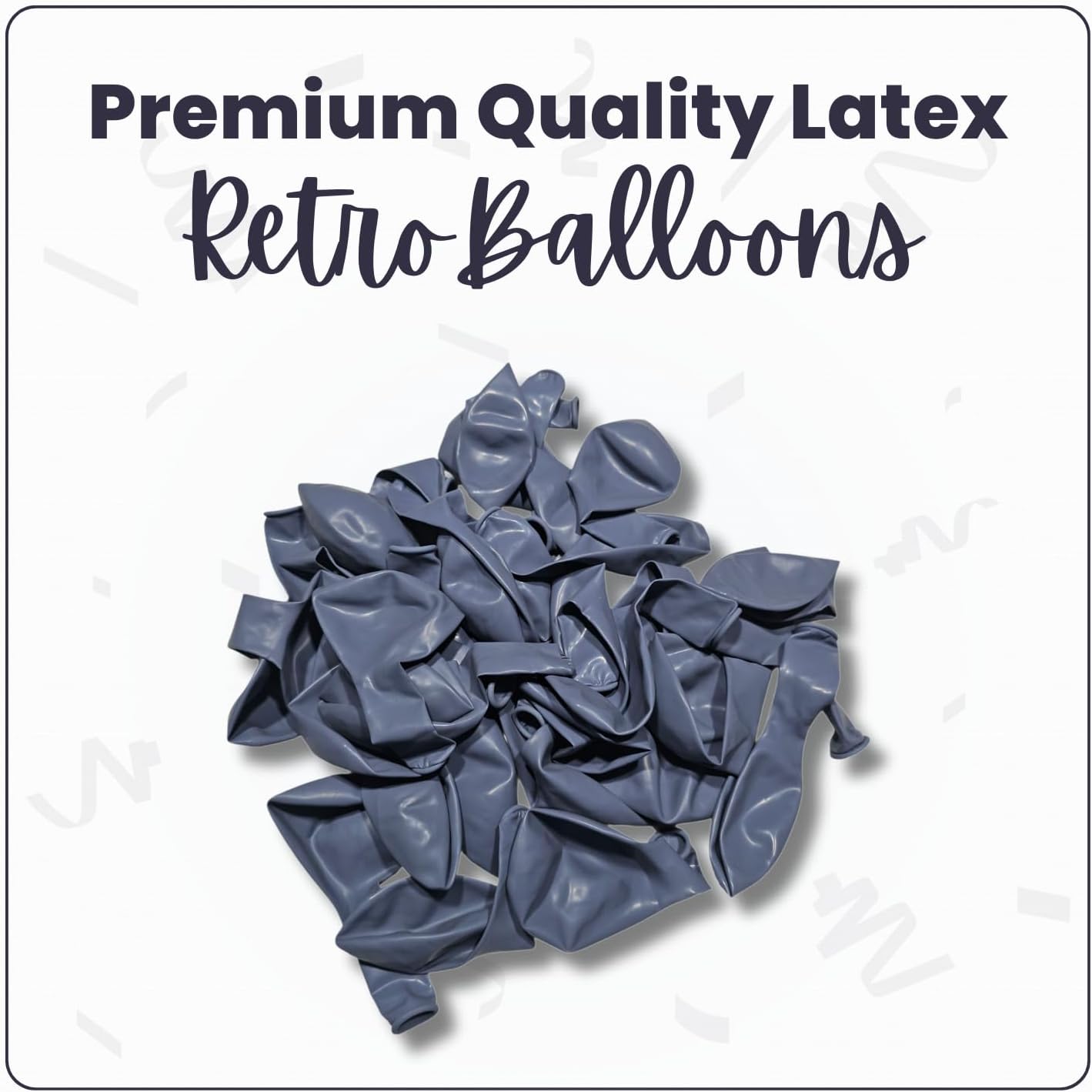 Retro Haza Gray Latex Balloons