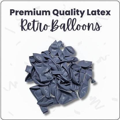 Retro Haza Gray Latex Balloons